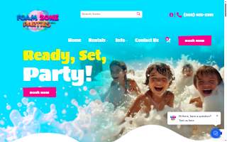 Foam Zone Parties website