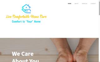 Live Comfortable Home Care of Moody website