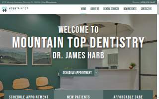Mountain Top Dentistry website