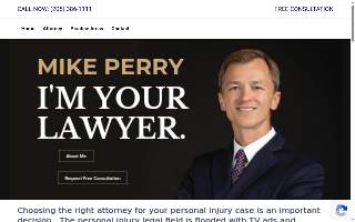 Perry Injury Law of Moody website