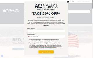 Alabama Outdoors of Mountain Brook website