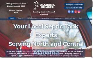 Alabama Pumper LLC of Mountain Brook website