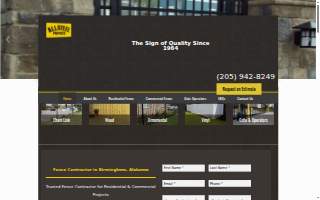 Allsteel Fence Co of Mountain Brook website