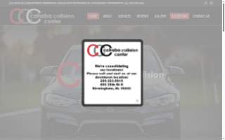 Cahaba Collision Center website