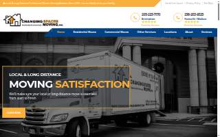 Changing Spaces Moving Inc. website