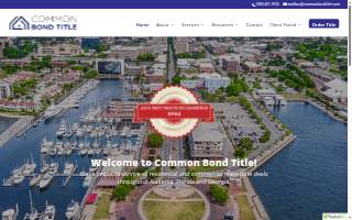 Common Bond Title LLC website