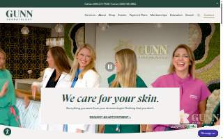 Gunn Dermatology - Crestline website