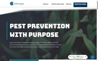 Inspire Pest Control website