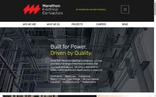 Marathon Electrical Contractors website