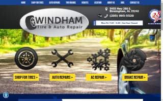 Windham Tire & Auto Repair website