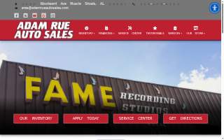 Adam Rue Auto Sales website