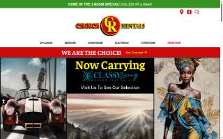 Choice Rentals Muscle Shoals AL website
