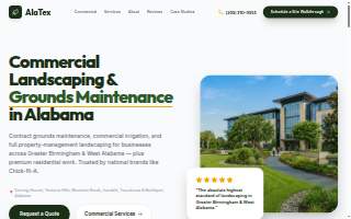 AlaTex Landscaping & Irrigation website