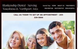 Blankenship Dental - A Tuscaloosa Dentist serving Northport and surrounding areas website