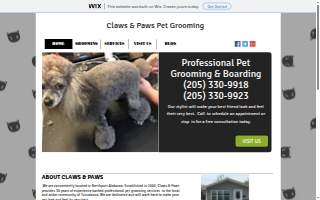 Claws & Paws website