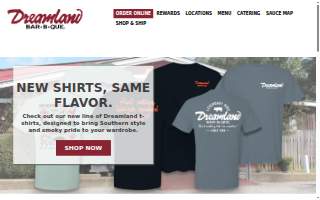 Dreamland BBQ website