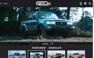 Geos Autos website