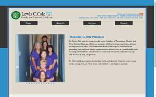 Lewis Cole Dentistry website