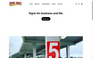 Sign Pro of Tuscaloosa LLC website