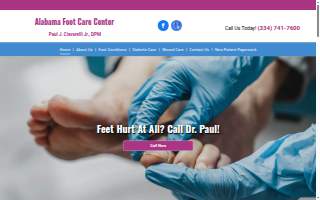 Alabama Foot Care Center PC of Opelika website