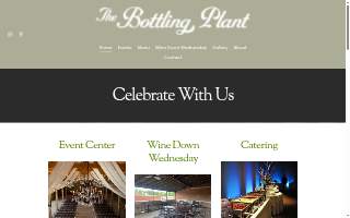 Bottling Plant Event Center website