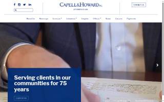 Capell & Howard PC - Auburn/Opelika Offices website