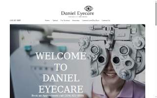 Daniel Eye Care website