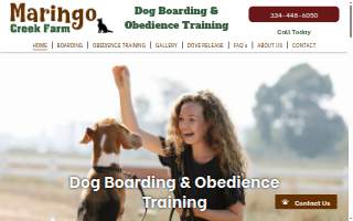 Maringo Creek Farm Dog Training & Boarding of Opelika website