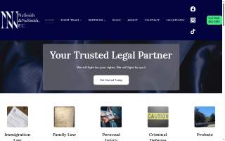 NeSmith Immigration Attorneys, LLC website
