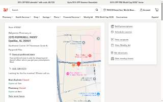 Walgreens Pharmacy website