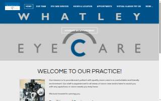 Whatley Eye Care website