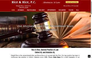Rice and Rice, PC website