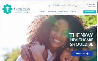 Sanatio Health website