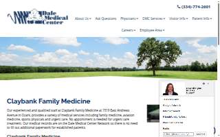 Claybank Family Medicine website