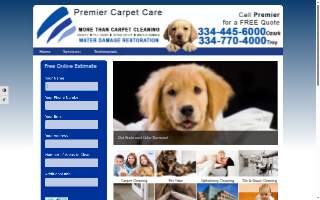 Premier Carpet Care website