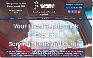 Alabama Pumper LLC of Pelham website