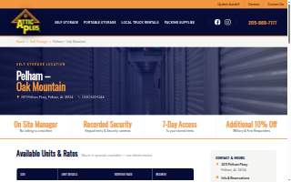 Attic Plus Storage - Pelham - Oak Mountain website