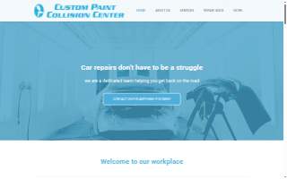 Custom Paint & Collision Center website