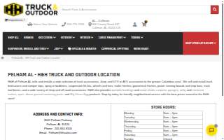 H&H Truck and Outdoor - Pelham AL website