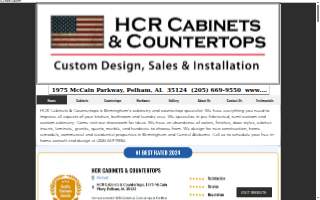 HCR Cabinets & Countertops website