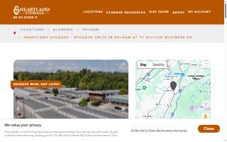 Heartland Storage website