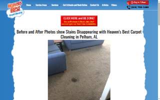 Heaven's Best Carpet & Rug Cleaners website