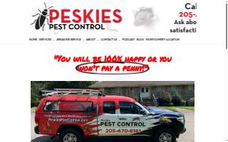 Peskies Pest Control of Pelham website