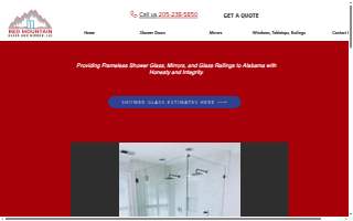Red Mountain Glass and Mirror, LLC of Pelham website