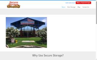 Secure Storage-Pelham website