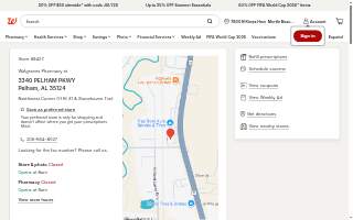 Walgreens Pharmacy website