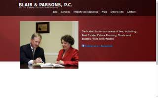 Blair and Parsons, P.C. website