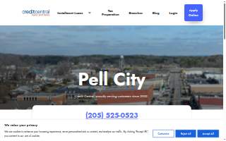 Credit Central of Pell City website