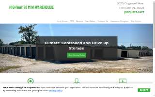 Highway 78 Mini Warehouse website