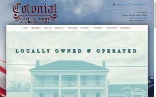 Colonial Funeral Home website